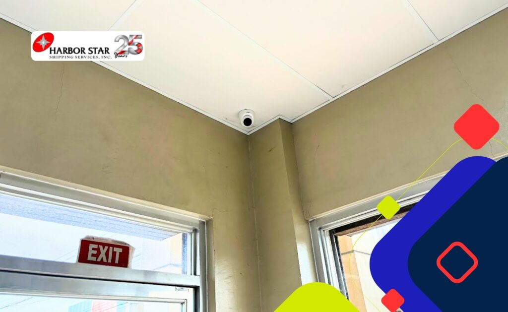 CCTV Supply and Installation at Harbor Star Shipping Services Inc Cebu Office.
