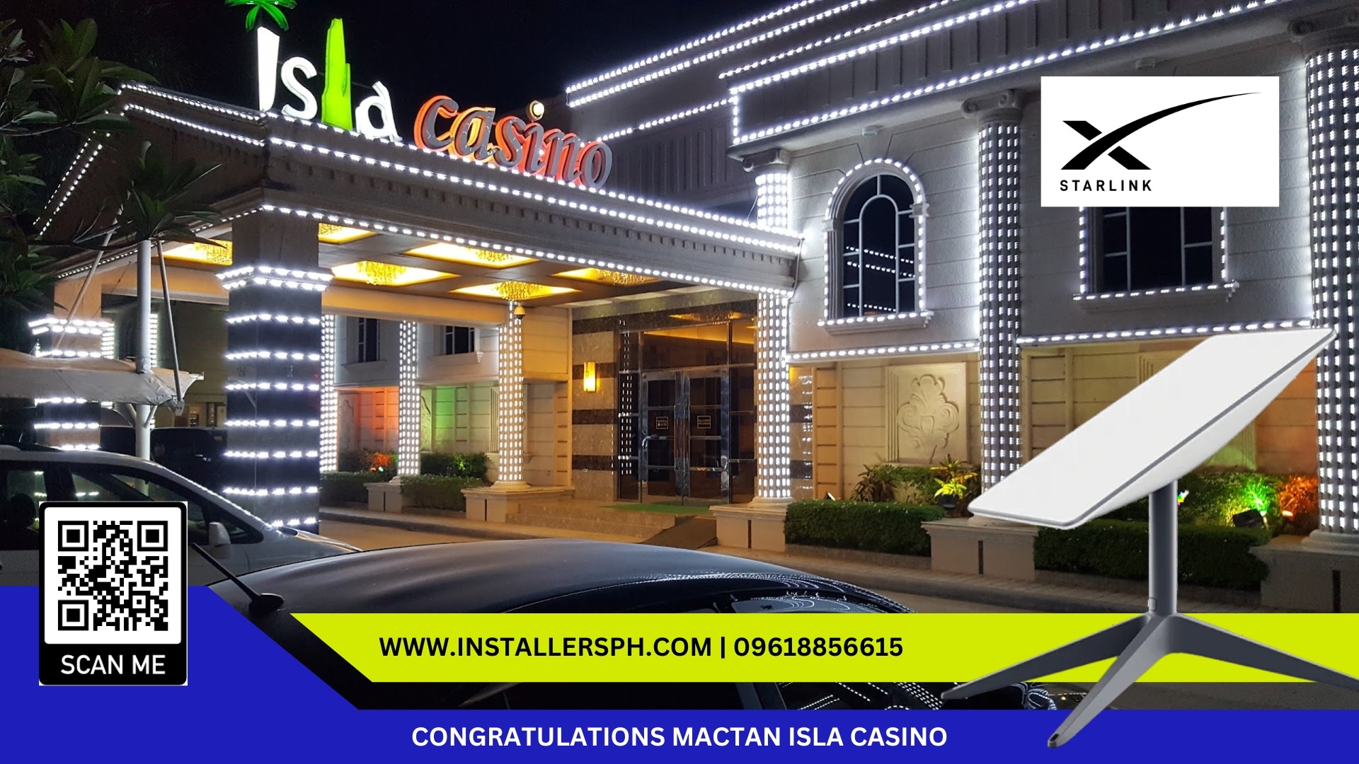 Mactan Isla Casino Starlink Internet Installation Service.