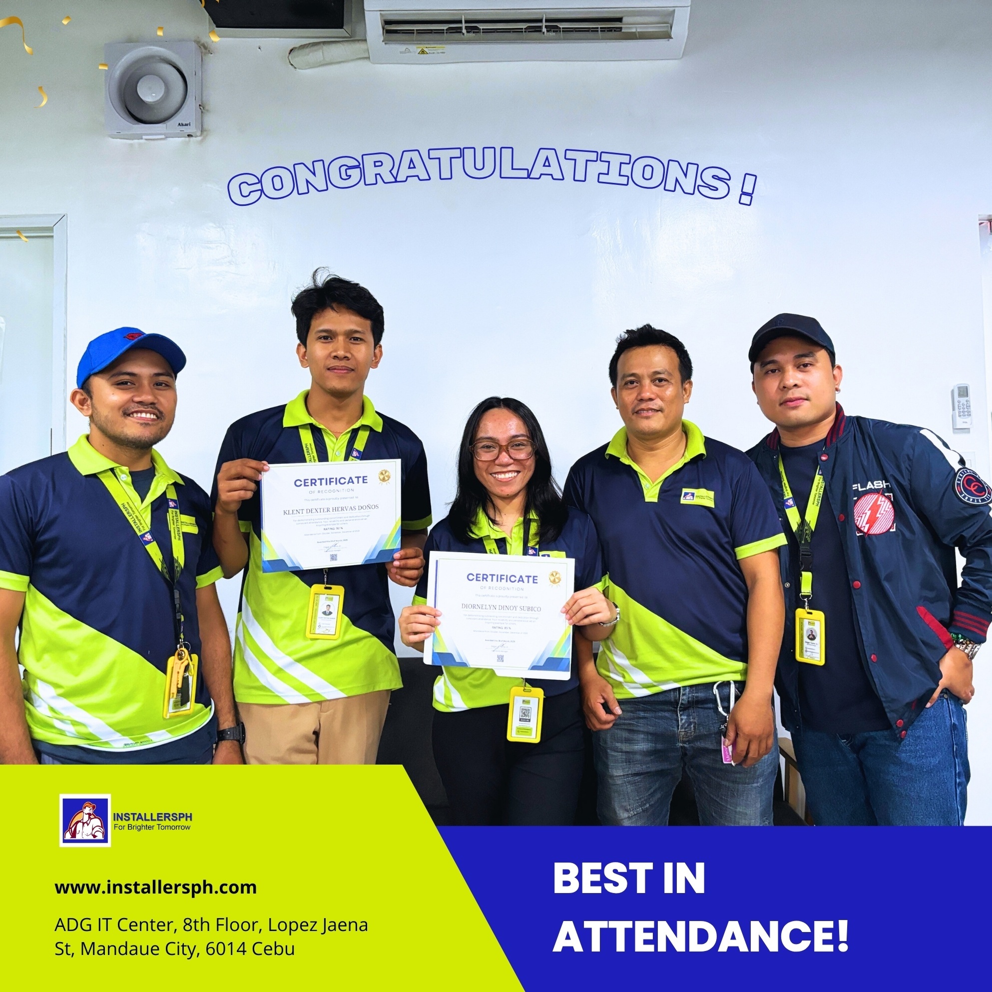 Best in Attendance Diorlyn Subico