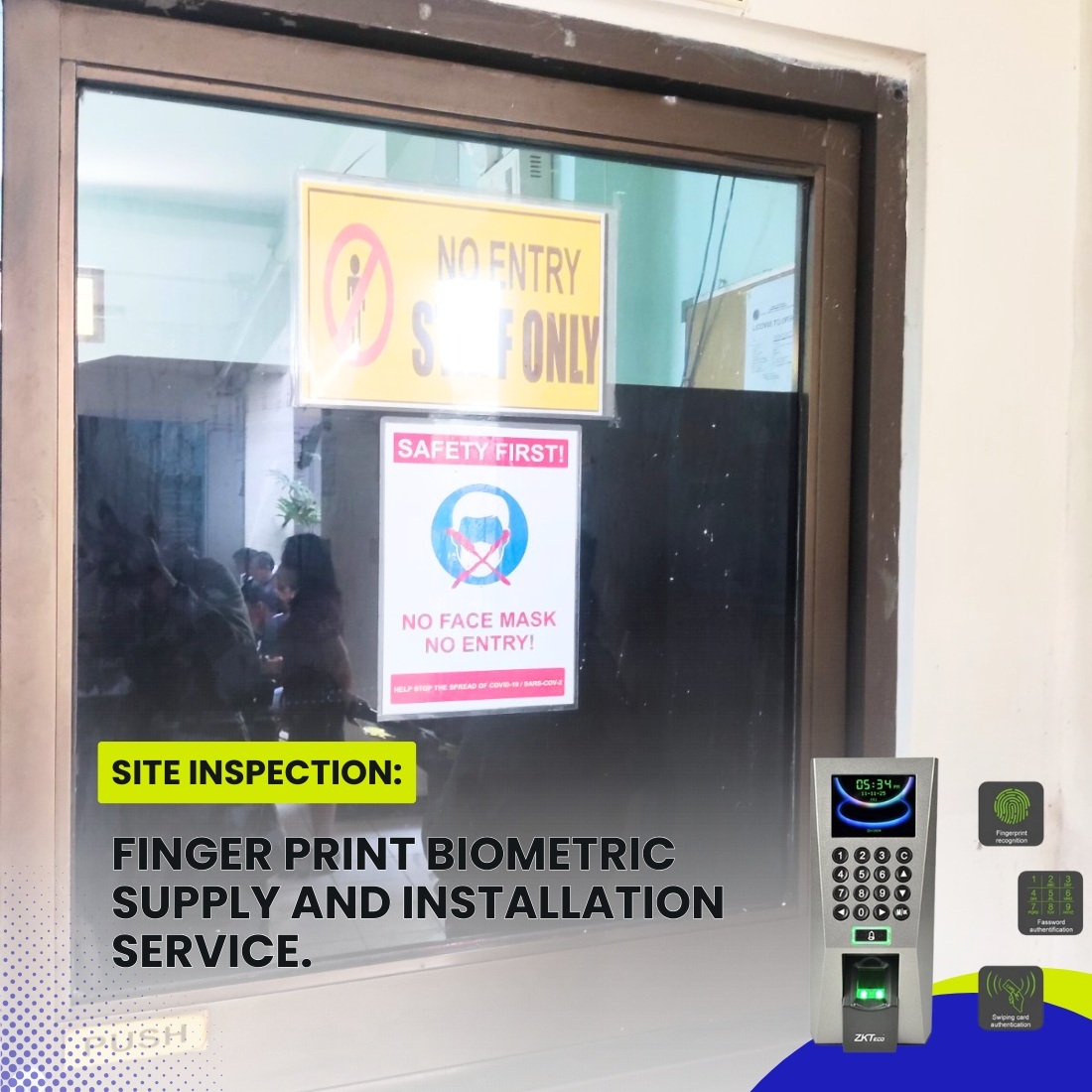 Site Inspection for a Finger Print Biometric Supply and Installation Service at AMOSUP SEAMEN'S HOSPITAL CEBU.