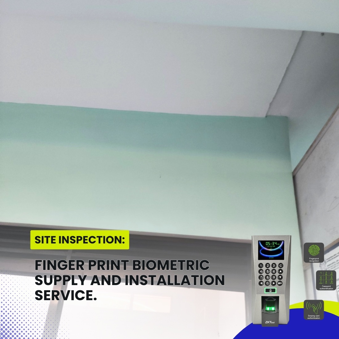 Site Inspection for a Finger Print Biometric Supply and Installation Service at AMOSUP SEAMEN'S HOSPITAL CEBU.