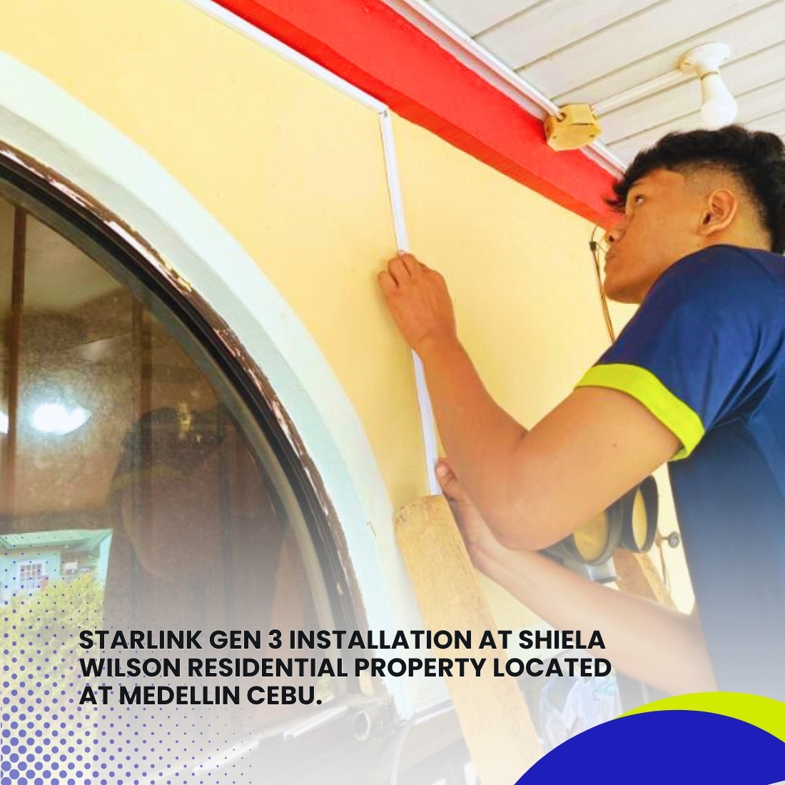 Starlink Installation Gen 3 at Shiela Wilson Residential Property located at Medellin Cebu 6