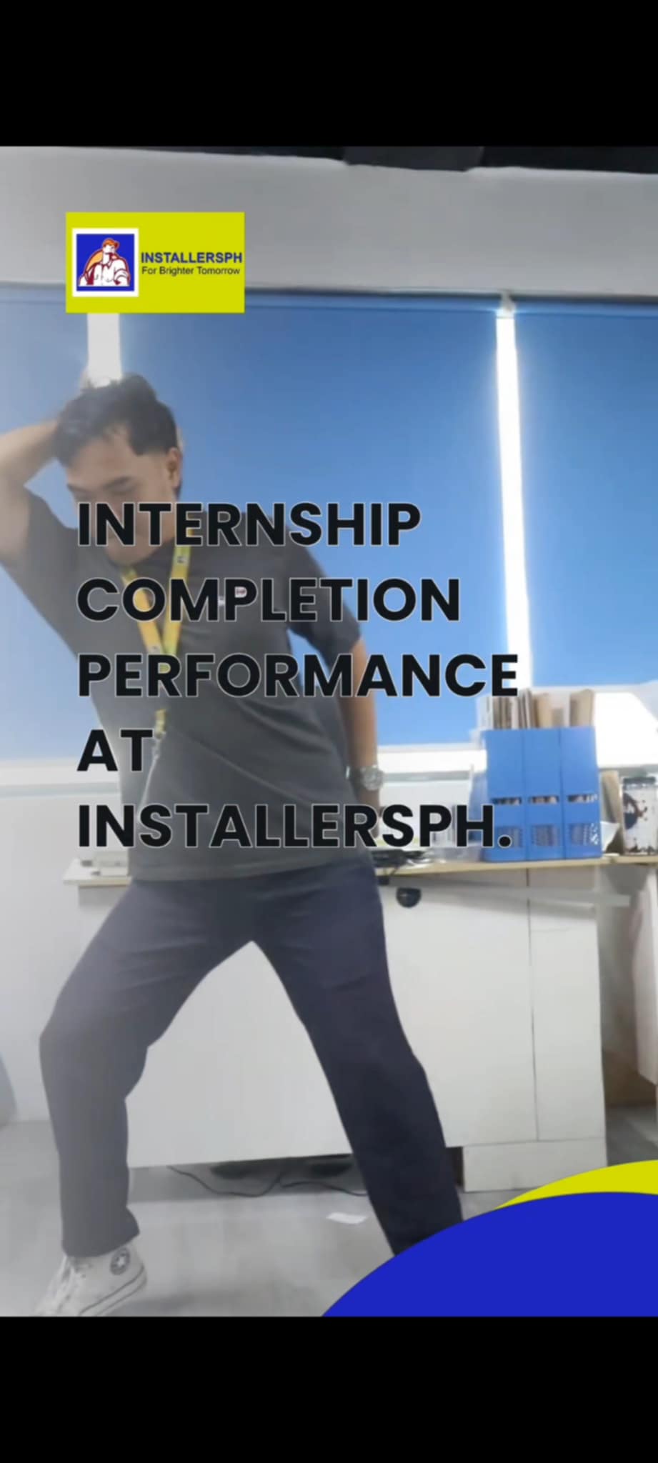 Read more about the article INTERNSHIP COMPLITION PERFORMANCE AT INSTALLERSPH – Rey Vincent Lazarte.