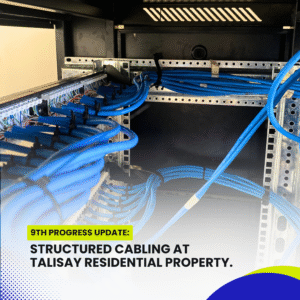 Read more about the article Structured Cabling at Talisay Residential Property — 9th progress.