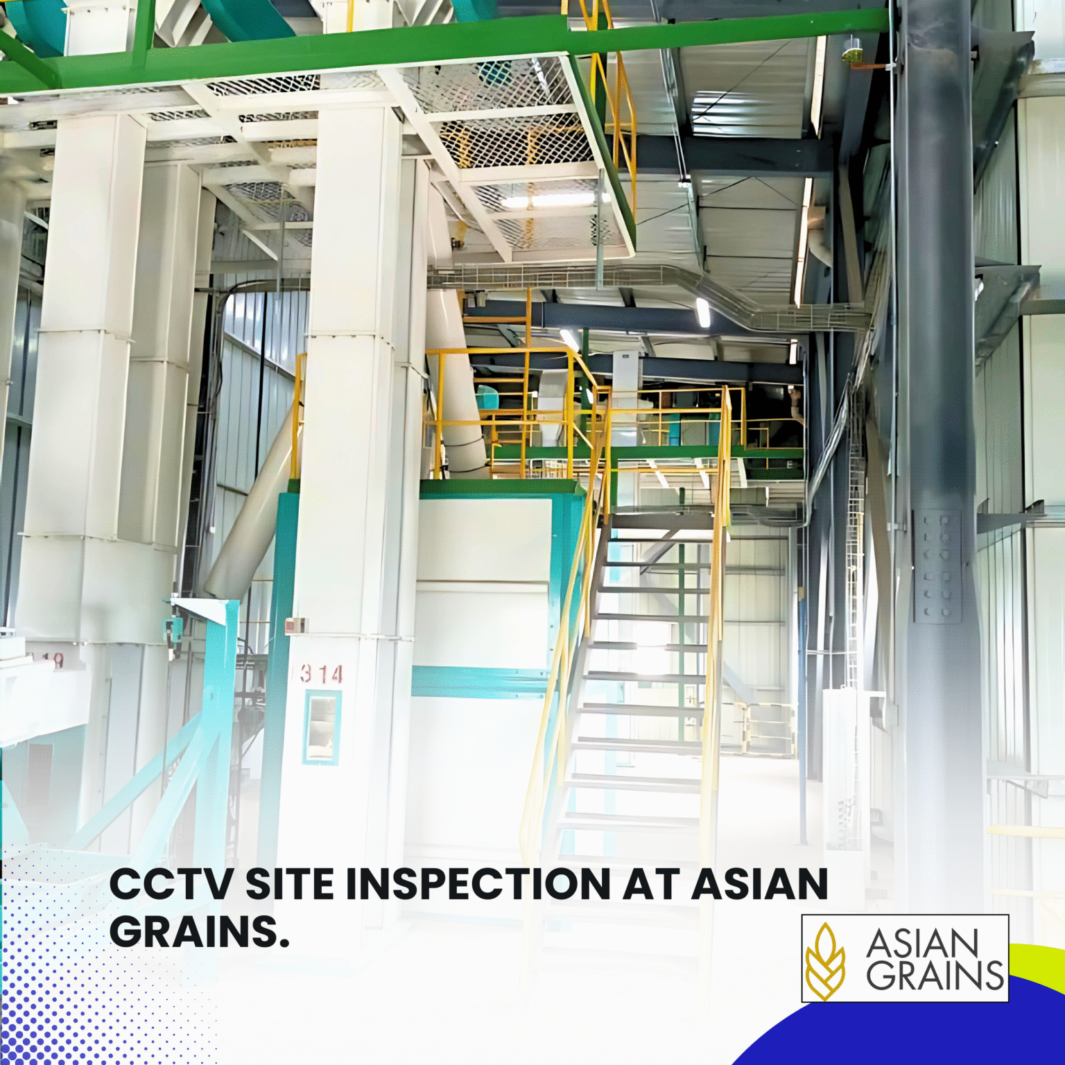 CCTV Site Inspection at Asian Grains.