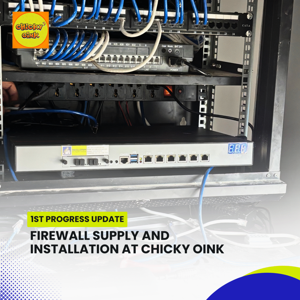 Firewall Supply And Installation At Chicky Oink 