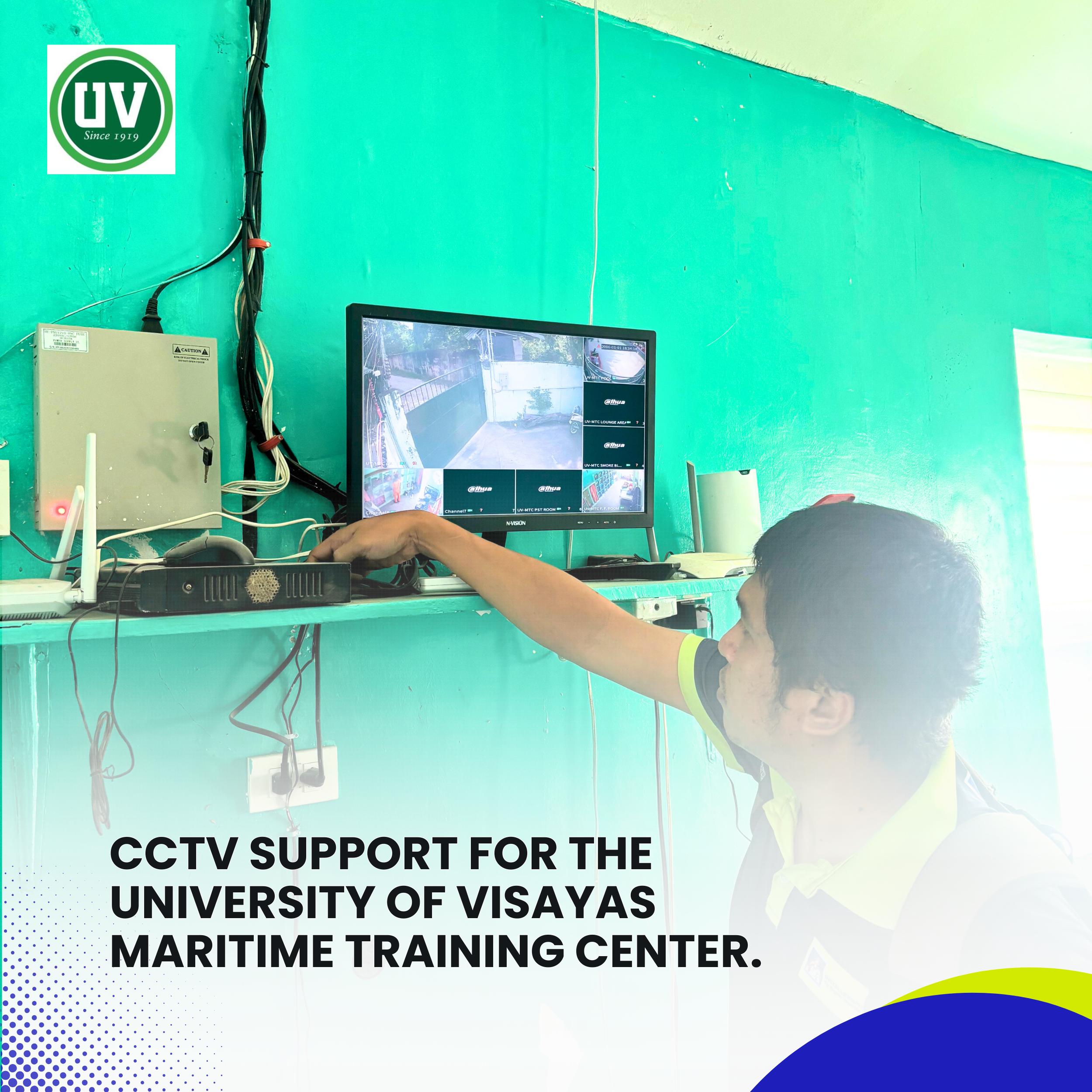 Read more about the article CCTV Support for the University of Visayas Maritime Training Center.