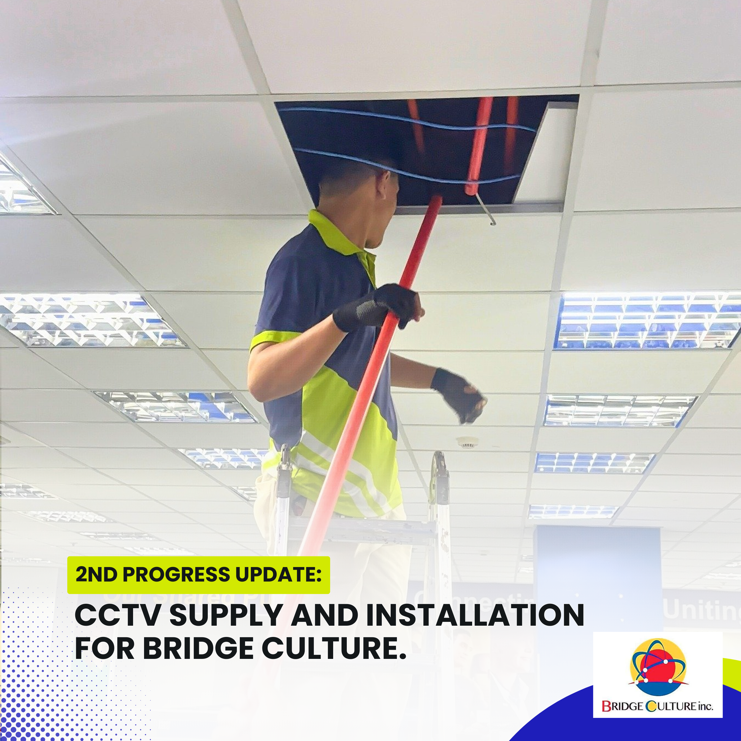 Read more about the article CCTV Supply and Installation for Bridge Culture – 2nd Progress Update.