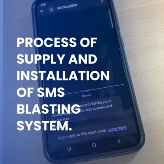 Process of Supply and Installation of SMS Blasting System.