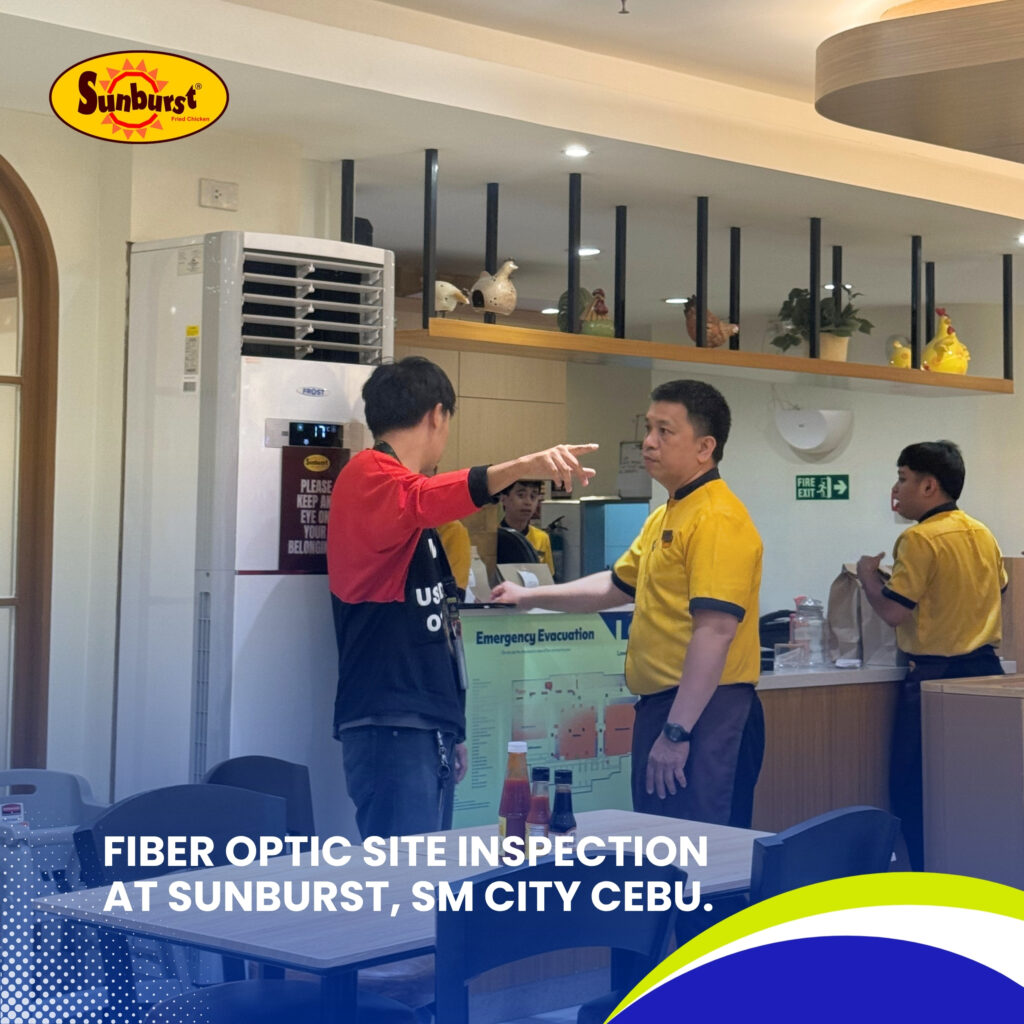 Fiber Optic Site Inspection at Sunburst, SM City Cebu.