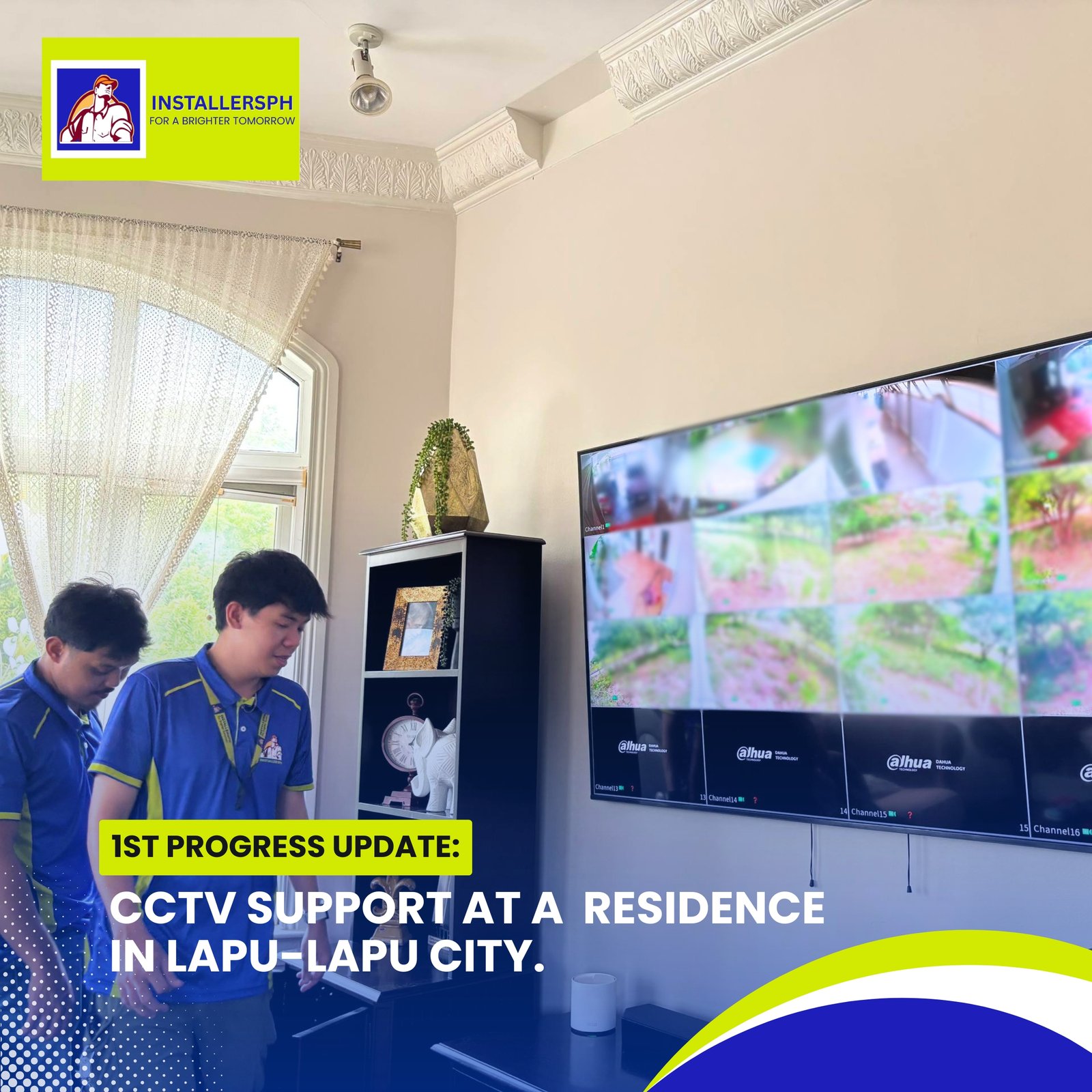 CCTV Support at a Residence in Lapu-Lapu City.