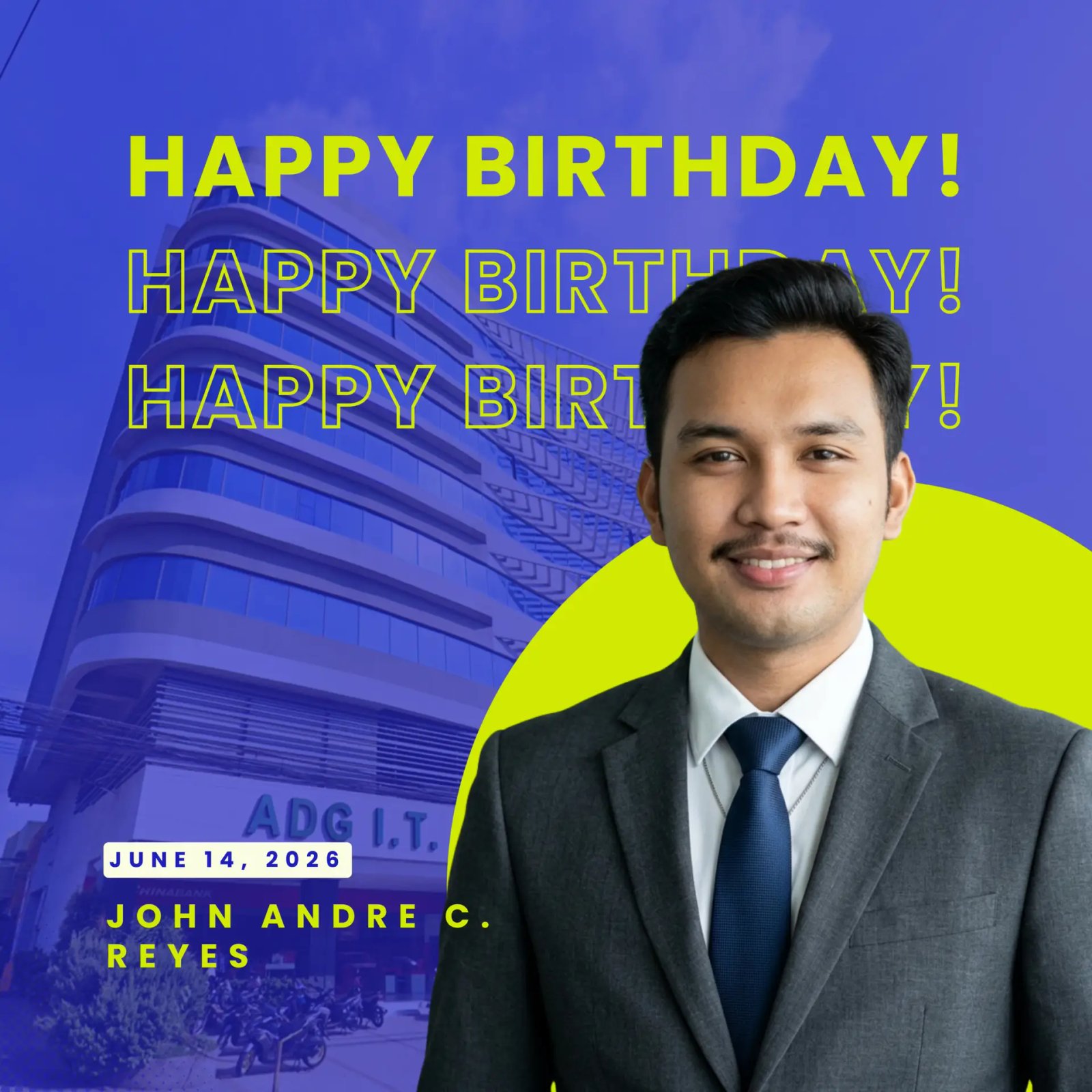 Read more about the article Wishing a very Happy Birthday to our former intern, John Andre Reyes!