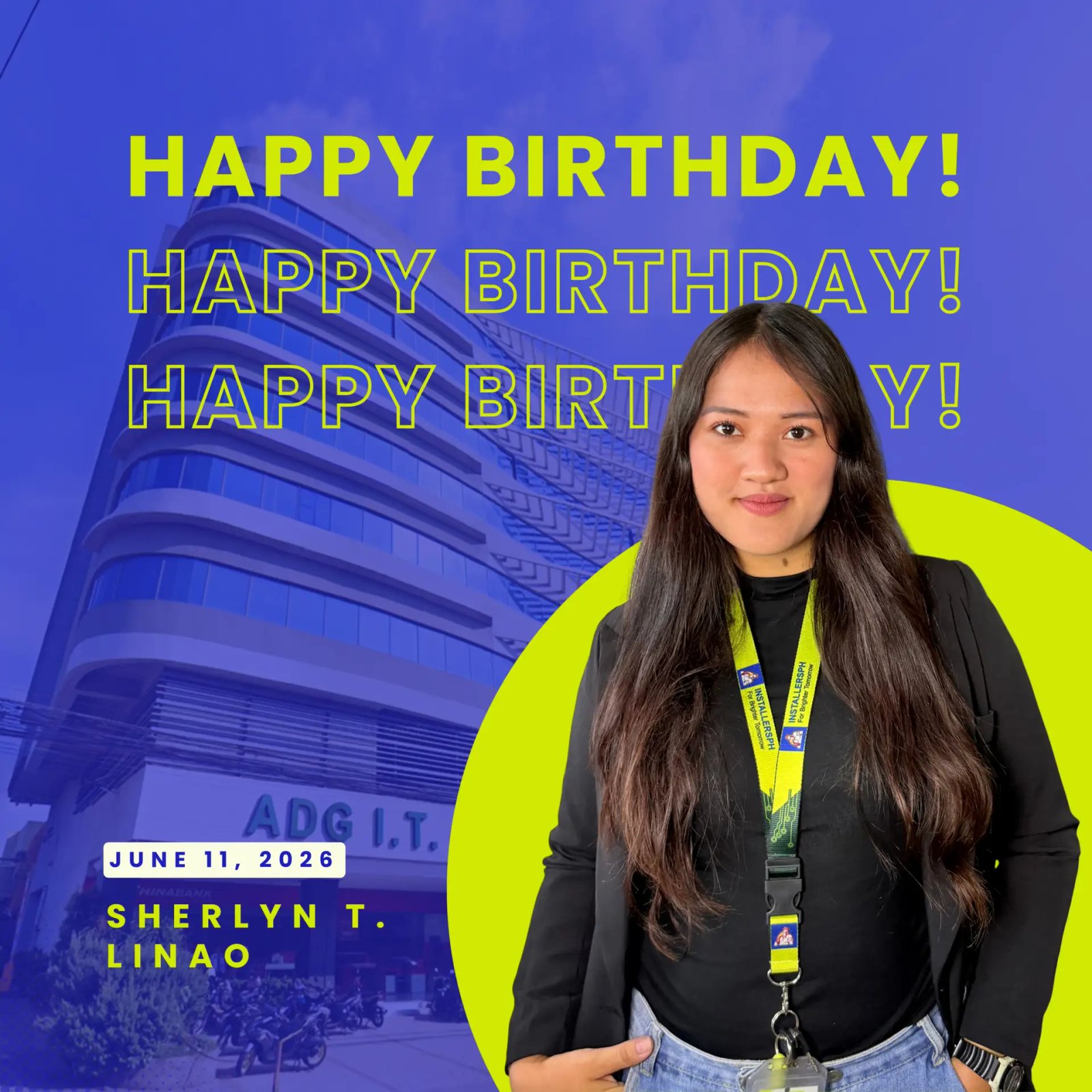Celebrating the Birthday of Our Former Intern, Sherlyn Linao! 🎂✨