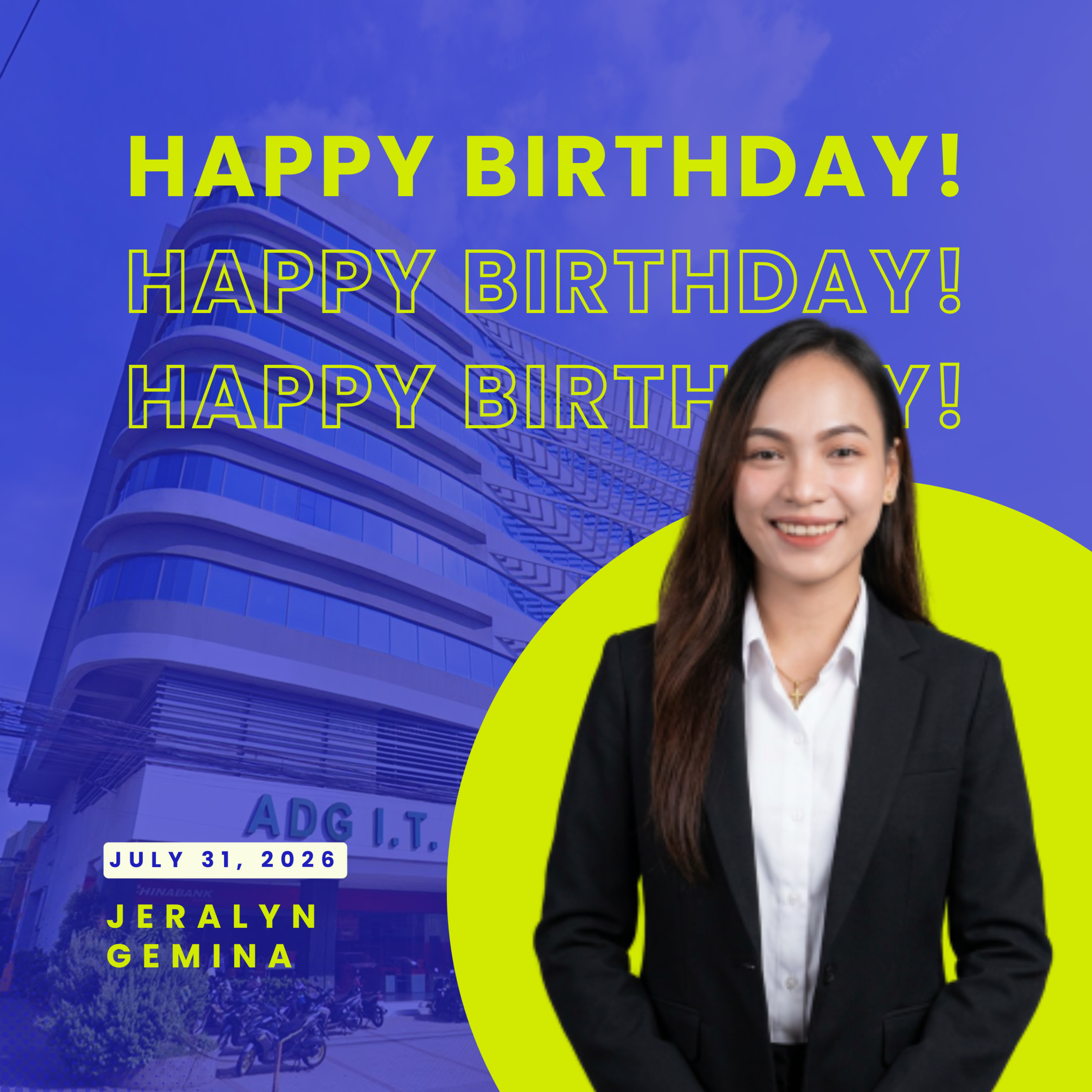 Read more about the article Happy Birthday to our Former Intern | Jeralyn Gemina