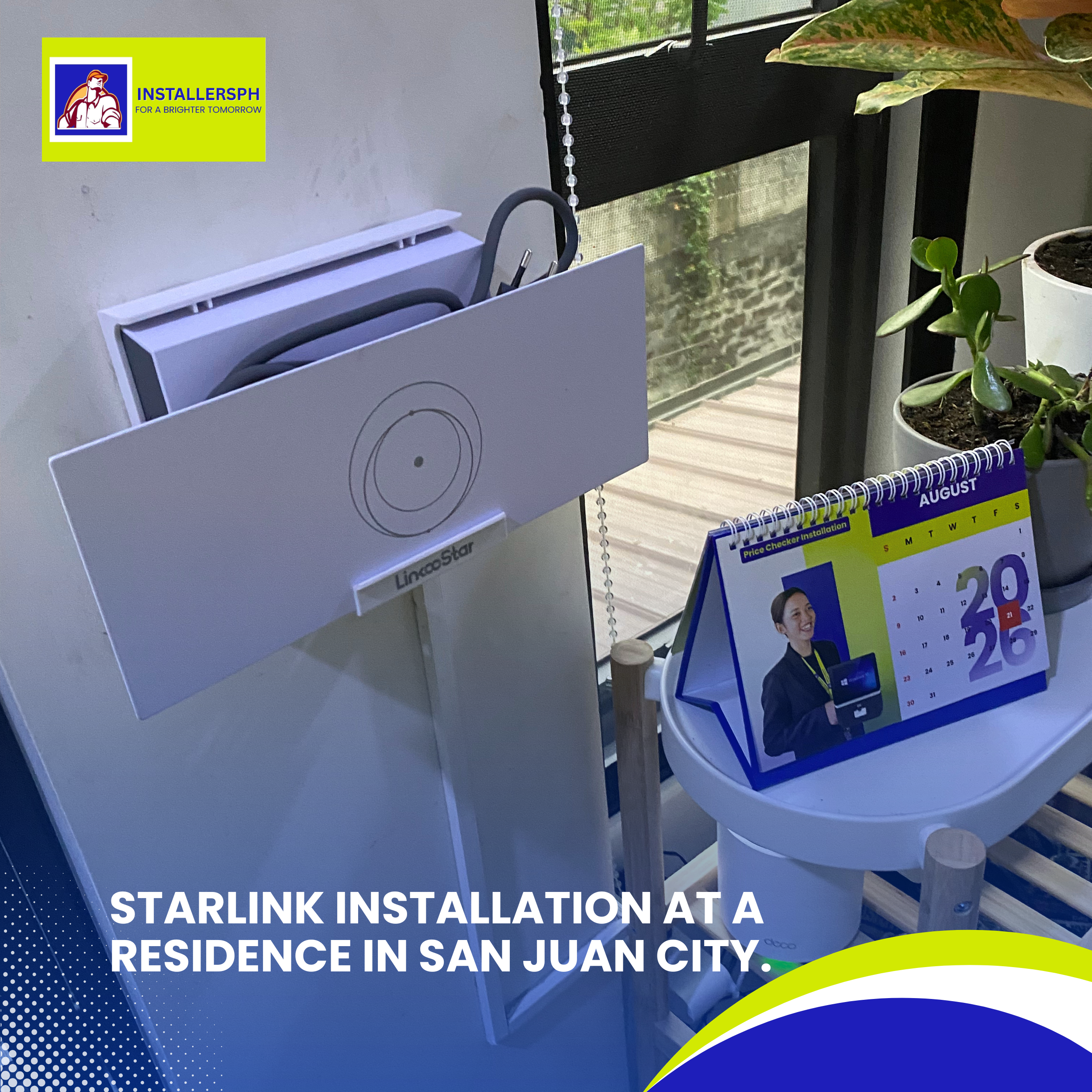 Read more about the article Starlink Installation at a Residence in San Juan City.