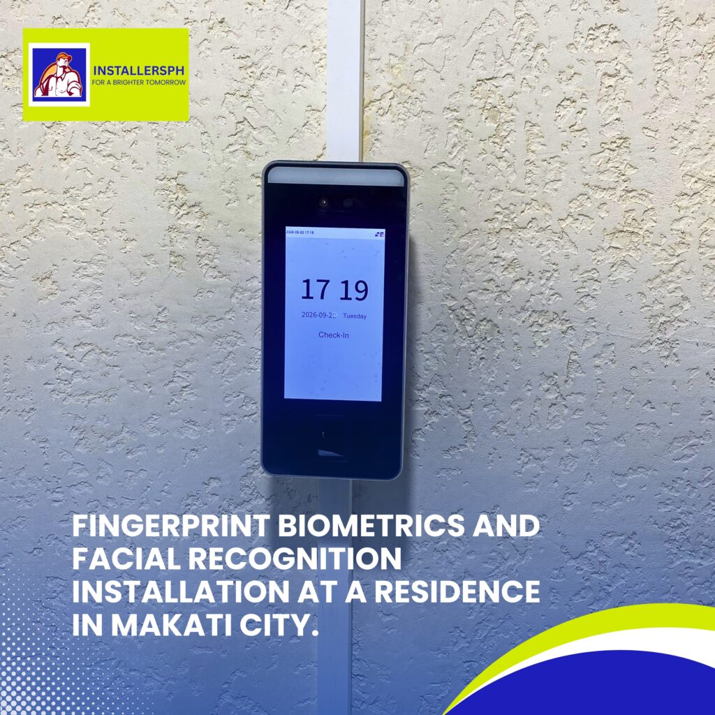 Fingerprint Biometrics and Facial Recognition Installation at a Residence in Makati City.