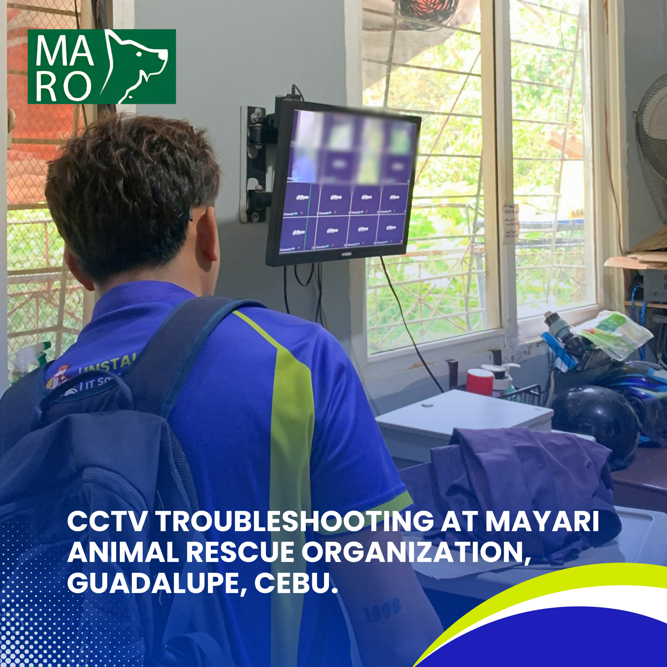 Read more about the article CCTV Troubleshooting at Mayari Animal Rescue Organization, Guadalupe, Cebu.