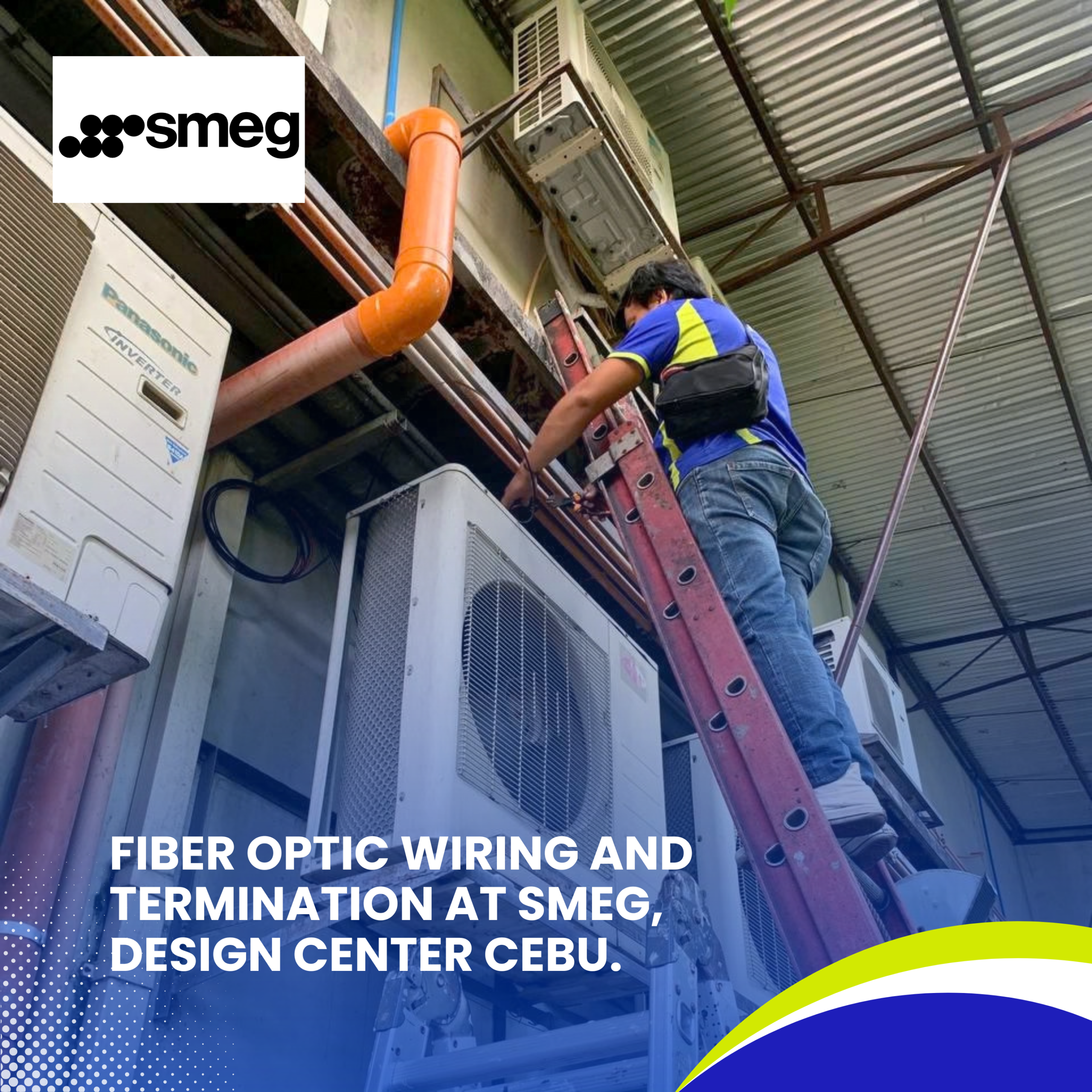 Read more about the article Fiber Optic Wiring and Termination at SMEG, Design Center Cebu.