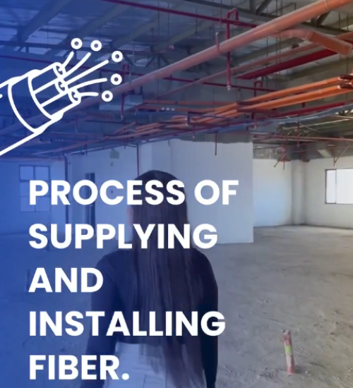 Process of Supplying and Installing Fiber.